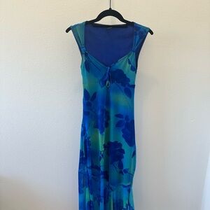 Urban Outfitters Blue Floral Maxi Dress
